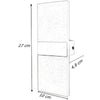 Applique Led Rettangolare 10w Parete Doppia Emissione 3 Colorazioni Luce E37-b3c