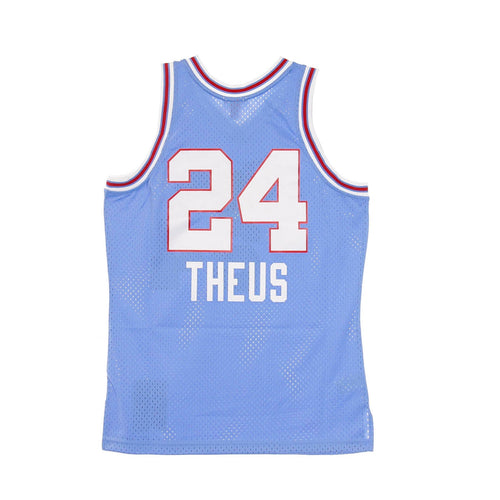 MITCHELL & NESS Canotta Basket Uomo Nba Swingman Jersey Hardwood Classics No.24 Reggie Theus 1985-86 Sackin Road Original Team Colors da uomo
