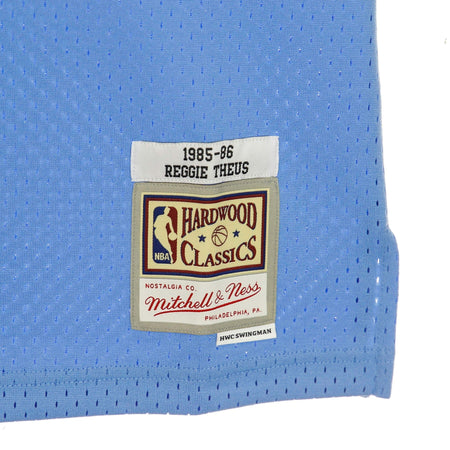 MITCHELL &amp; NESS Canotta Basket Uomo Nba Swingman Jersey Hardwood Classics No.24 Reggie Theus 1985-86 Sackin Road Original Team Colors da uomo