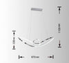 Lampadario Led Moderno Argento A Sospensione 38 Watt Luce 6500k 4000k 3000k A07