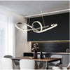 Lampadario Led Moderno Argento A Sospensione 38 Watt Luce 6500k 4000k 3000k A07