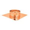 Base forata rame da 20x20cm con innesto M tondo variabile