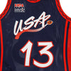 MITCHELL & NESS Canotta Basket Uomo Nba Authentic Jersey Hardwood Classics No.13 Shaquille O'neal 1996 Team Usa Original Team Colors da uomo
