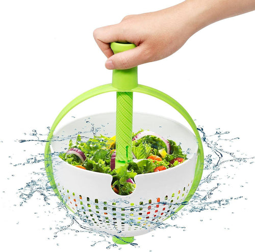 Scolapasta 2in1 Centrifuga Per Lavare Insalata Lava Frutta E Verdura Cesto Scola