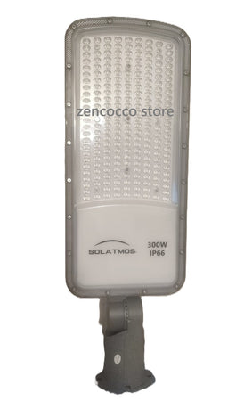 Lampione Stradale LED 300W 400W base regolabile Luce Fredda 6000K 120lm/W IP66
