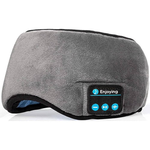 Mascherina Occhi Per Dormire Con Cuffie Wireless Integrate Bluetooth 5.0 Morbida