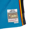MITCHELL & NESS Canotta Basket Uomo Nba Swingman Jersey Hardwood Classics No 33 Grant Hill 1998-99 Detpit Road Original Team Colors da uomo