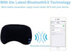 Mascherina Occhi Per Dormire Con Cuffie Wireless Integrate Bluetooth 5.0 Morbida