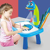 Tavolo Da Disegno Per Bambini Con Proiettore Led Lavagna Educativa Giocattolo