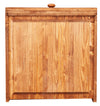 Biscottini Credenza Country in legno massello di tiglio finitura noce L202xPR45xH103 cm. Made in Italy