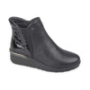 VALLEVERDE Stivaletto donna in pelle nero 36217