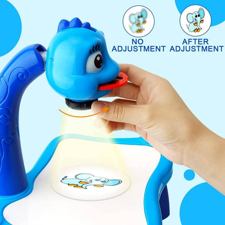 Tavolo Da Disegno Per Bambini Con Proiettore Led Lavagna Educativa Giocattolo