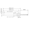 Resistenza accensione per stufe a pellet con raccordo filettato 3/8 GAS 14701002L