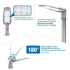 Lampione Stradale LED 300W 400W base regolabile Luce Fredda 6000K 120lm/W IP66