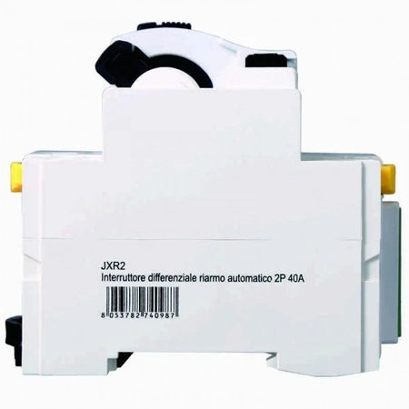 INTERRUTTORE DIFFERENZIALE SALVAVITA RIARMO AUTOMATICO 3 MODULI 2P 40A 230V 30mA - JXR2