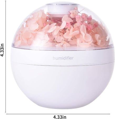 Umidificatore Per Ambiente Aromaterapia Oli Essenziali Usb Con Fiori Profumatore