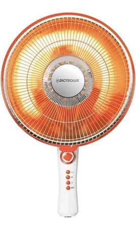 Stufa Elettrica Piantana in Carbonio con Parabola oscillante 1000W diametro 41cm