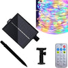 Catena Luminosa Microled Da 30mt 300led Con Pannello Solare Ricaricabile Esterno