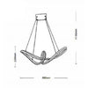 Lampadario Led Moderno Intrecciato A Fiocco Bianco 57w Luce 4000k 6500k 3000k A59b