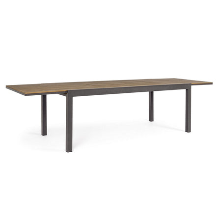 Tavolo allungabile "Elias" in alluminio e polywood da esterno per giardino 300 cm