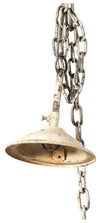 Biscottini Lampadario Industrial a sospensione non elettrificato L46xPR46xH40 cm in ferro finitura crema anticata