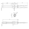 Resistenza accensione per stufe a pellet in ceramica 14701052