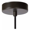 Lampadario Soffitto Con Paralume 3 Anelli Metallo Traforato Nero Attacco E27 A62