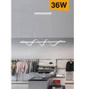 Lampadario Led Sospensione 36w Moderna Twist Bianco Luce 6500k 3000k 4000k B65-b