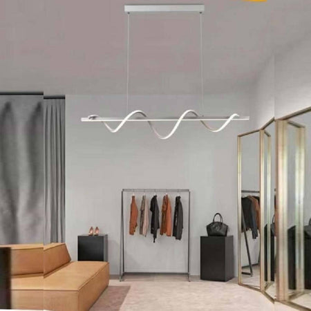 Lampadario Led Sospensione 36w Moderna Twist Bianco Luce 6500k 3000k 4000k B65-b