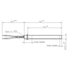 Resistenza accensione per stufe a pellet con flangia 14701021L