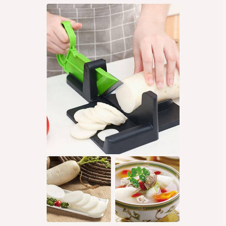 Affettatrice Manuale Affetta Tutto Frutta Verdura Salumi Con Lama In Acciaio 304