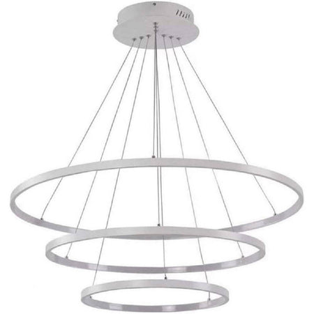 Lampadario A Sospensione 51w A Led Forma Di Pianeta Bianco Luce Calda Fredda A64