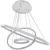 Lampadario A Sospensione 51w A Led Forma Di Pianeta Bianco Luce Calda Fredda A64