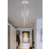 Lampadario Sospeso 105w Moderno Pendenti Led Bianco Luce 6500k 4000k 3000k Lp-45b