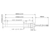 Resistenza accensione con raccordo filettato 3/8 GAS Stufe a Pellet 14701008