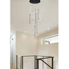 Lampadario Sospeso 105 W Moderno Pendenti Led Nero Luce 4000k 6500k 3000k Lp-45n