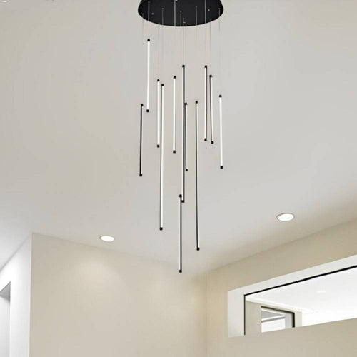 Lampadario Sospeso 105 W Moderno Pendenti Led Nero Luce 4000k 6500k 3000k Lp-45n