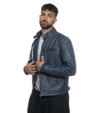 Avatar - Biker Uomo Blu in vera pelle