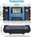 MPPT 100A Regolatore di Carica Solare 12V 24V Identificazione Automatica 4 USB