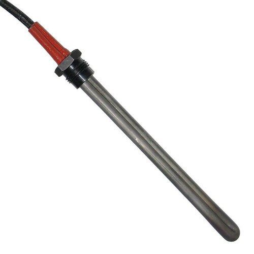 Resistenza accensione ricurva per stufe a pellet con raccordo filettato 3/8 GAS 14701042