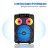 karaoke GD-892 Woofer 8'' tweeter 3'' Bluetooth AUX USB TF FM TWS RGB MICROFONO