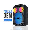 karaoke GD-892 Woofer 8'' tweeter 3'' Bluetooth AUX USB TF FM TWS RGB MICROFONO