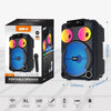 karaoke GD-892 Woofer 8'' tweeter 3'' Bluetooth AUX USB TF FM TWS RGB MICROFONO