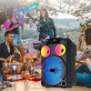 karaoke GD-892 Woofer 8'' tweeter 3'' Bluetooth AUX USB TF FM TWS RGB MICROFONO