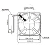 Ventilatore assiale con struttura in alluminio pressofuso stufe a pellet 14703001