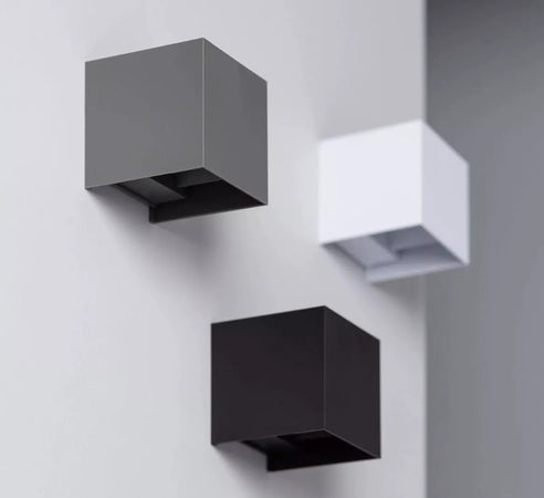Applique Cubo LED 12W Luce CCT 3000k 4000k 6000k Fascio Regolabile 960Lm IP65