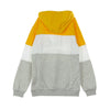 FILA Felpa Cappuccio Uomo Night Blocked Hoodie Light Grey Melange/bros/bright White/citrus da uomo