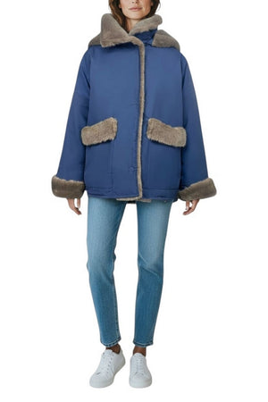 COLLECTION PRIVEE Giacconi Blu/marrone da donna