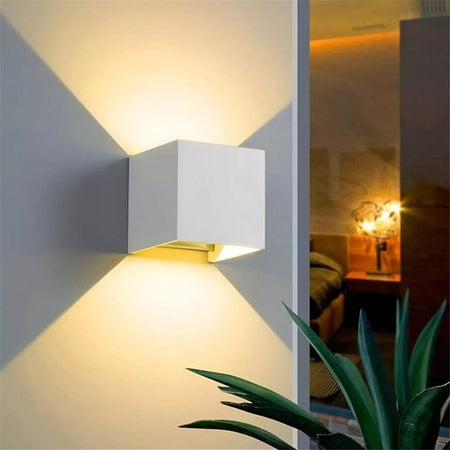 Applique Cubo LED 12W Luce CCT 3000k 4000k 6000k Fascio Regolabile 960Lm IP65