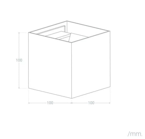 Applique Cubo LED 12W Luce CCT 3000k 4000k 6000k Fascio Regolabile 960Lm IP65